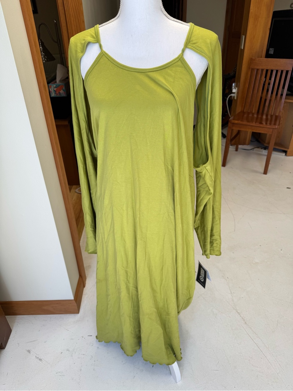 Sammy B. black history month Green Cutout Shoulder Long Sleeve Dress 4X